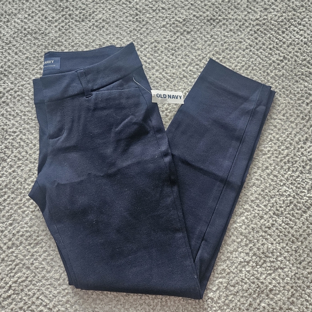 OLD NAVY Pixie Pants Navy Goodnight Nora Cotton Blend Size 0 PETITE SHORT NWT